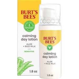 BURT’S BEES Calming Day Lotion Aloe + Rice Milk, NEW